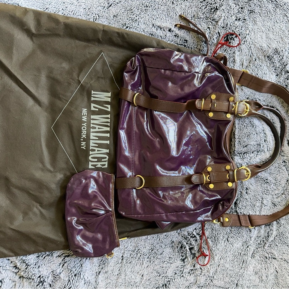 MZ Wallace Purple and Brown Shoulder Bags